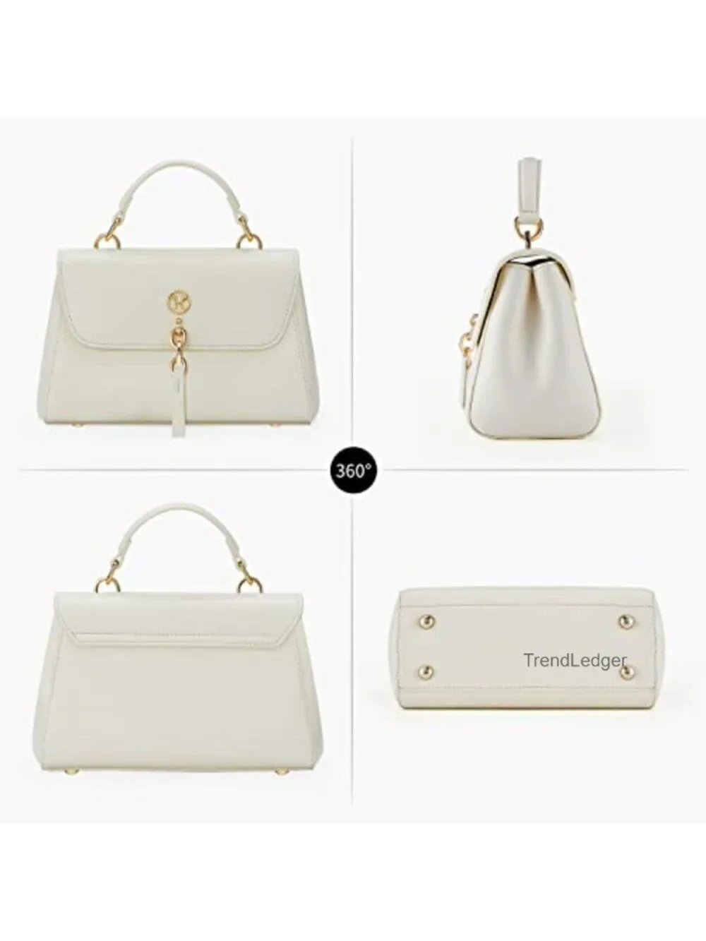 Small PU Leather Satchel Crossbody Bag Top Handle